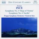 Symphony No. 3, Symphony No. 4 (Ince, Prague So) - CD
