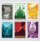 Fictional Travel Poster - 12 Postcard Set - Book