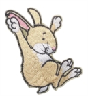 Rabbit Character Sew On Patch - Book