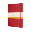 Moleskine Scarlet Red Extra Large Ruled Notebook Soft - Book