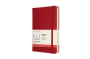Moleskine 2022 12-Month Daily Large Hardcover Notebook : Scarlet Red - Book