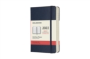 Moleskine 2022 12-Month Daily Pocket Hardcover Notebook : Sapphire Blue - Book