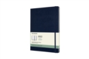 Moleskine 2022 12-Month Weekly Extra Large Hardcover Notebook : Sapphire Blue - Book