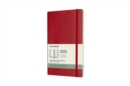 Moleskine 2022 12-Month Weekly Large Softcover Notebook : Scarlet Red - Book