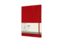 Moleskine 2022 12-Month Weekly Extra Large Softcover Notebook : Scarlet Red - Book
