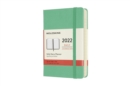 Moleskine 2022 12-Month Daily Pocket Hardcover Notebook : Ice Green - Book