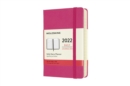 Moleskine 2022 12-Month Daily Pocket Hardcover Notebook : Bougainvillea Pink - Book