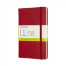 Moleskine Medium Plain Hardcover Notebook : Scarlet - Book