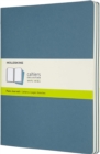 Set Of 3 Moleskine Extra Large Plain Cahier Journals : Brisk Blue - Book