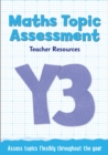 Year 3 Maths Topic Assessment: Online download - Book