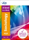 AQA A-level Sociology Year 1 (and AS) In a Week : Ideal for Home Learning, 2022 and 2023 Exams - Book
