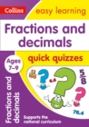 Fractions & Decimals Quick Quizzes Ages 7-9 : Ideal for Home Learning - Book