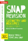 AQA GCSE 9-1 Maths Foundation Geometry and Measures (Papers 1, 2 & 3) Revision Guide : Ideal for the 2024 and 2025 Exams - Book