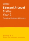 Edexcel Maths A level Year 2 All-in-One Complete Revision and Practice : Ideal for Home Learning, 2023 and 2024 Exams - Book