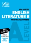 AQA A-Level English Literature B Practice Test Papers - Book