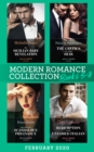 Modern Romance February 2020 Books 5-8 : Her Sicilian Baby Revelation / the Greek's One-Night Heir / Bound by My Scandalous Pregnancy / Redemption of the Untamed Italian - eBook