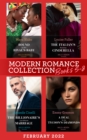 Modern Romance February 2022 Books 5-8 : Bound by Her Rival's Baby (Ghana's Most Eligible Billionaires) / the Italian's Runaway Cinderella / the Billionaire's Last-Minute Marriage / a Deal for the Tyc - eBook