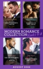Modern Romance August 2022 Books 5-8 : Innocent Until His Forbidden Touch (Scandalous Sicilian Cinderellas) / Emergency Marriage to the Greek / the Desert King Meets His Match / the Powerful Boss She - eBook