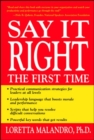 Say It Right the First Time - eBook