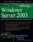 Windows Server 2003 : Best Practices for Enterprise Deployments - Book