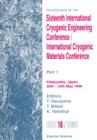 Proceedings of the Sixteenth International Cryogenic Engineering Conference/International Cryogenic Materials Conference : Part 1 - eBook