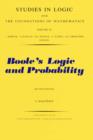Boole's Logic and Probability : A Critical Exposition from the Standpoint of Contemporary Algebra, Logic and Probability Theory - eBook