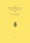 The public general acts and General Synod measures 2011 : tables and index - Book