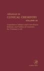 Advances in Clinical Chemistry : Cumulative Subject and Author Indexes and Tables of Contents for Volumes 1-33 Volume 34 - Book