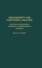 Nonlinearity and Functional Analysis : Lectures on Nonlinear Problems in Mathematical Analysis - Book