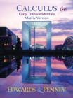 Calculus, Early Transcendentals Matrix Version - Book