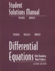 Student's Solutions Manual for Differential Equations - Book