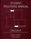 Student's Solutions Manual for Calculus for Business, Economics, Life Sciences and Social Sciences - Book