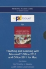 PDToolKit -- 12-month Extension Standalone Access Card (CS Only) -- for Teaching and Learning with Microsoft Office 2010 and Office 2011 for Mac - Book