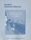 Student Solutions Manual for Beginning & Intermediate Algebra - Book