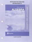 Worksheets for Elementary Algebra : Concepts and  Applications Integrated Review - Book