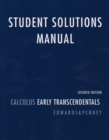 Student Solutions Manual for Calculus : Early Transcendentals - Book