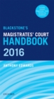 Blackstone's Magistrates' Court Handbook 2016 - eBook