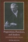 Propositions, Functions, and Analysis : Selected Essays on Russell's Philosophy - eBook