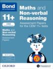 Bond 11+ Maths and Non-verbal Reasoning Assessment Papers for the CEM 11+ tests: Ready for the 2023 exam : 10-11+ years - Book