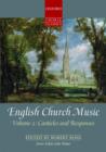 English Church Music, Volume 2: Canticles and Responses - Book