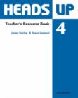 Heads Up: 4: Teacher's Resource Book - Book