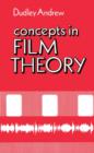 Concepts in Film Theory - Book