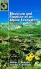 Structure and Function of an Alpine Ecosystem : Niwot Ridge, Colorado - Book