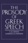 The Prosody of Greek Speech - Book