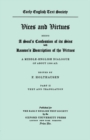 Vices and Virtues vol II from British Museum MS. Stowe 240 vol II Notes and Glossary - Book