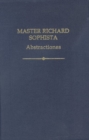 Master Richard Sophista: Abstractiones - Book