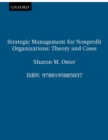 Strategic Management for Nonprofit Organizations : Theory and Cases - eBook