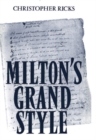 Milton's Grand Style - Book