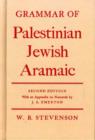 Grammar of Palestinian Jewish Aramaic - Book