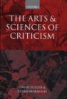 The Arts and Sciences of Criticism - Book